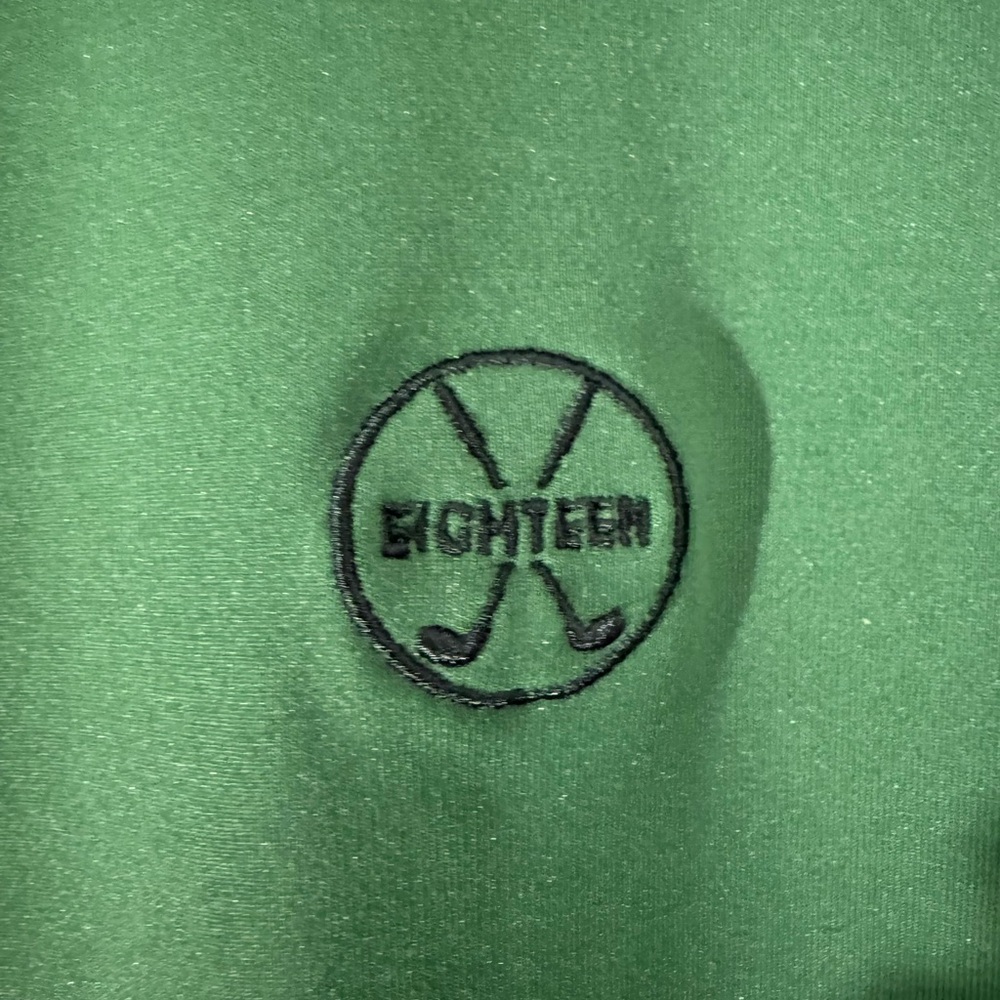 Eighteen Green Moss Ridge Golf Pullover Men’s L - Picture 4 of 10